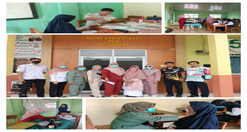 Siswa MTs Negeri 2 Pringsewu Ikuti Cek Kesehatan Gratis dan BIAS HPV oleh Puskes Banyumas