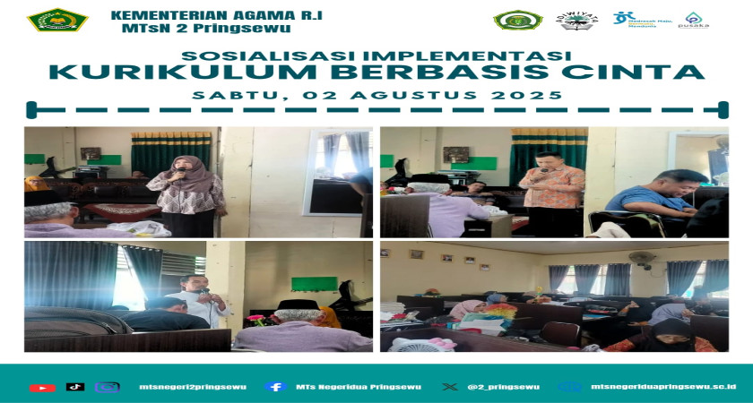 Sosialisasi Implementasi Kurikulum Berbasis Cinta di MTs Negeri 2 Pringsewu