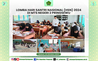 Lomba Hari Santri Nasional (HSN) 2024 di MTsN 2 Pringsewu